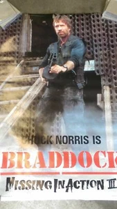 CHUCK NORRIS  POSTER MISSING IN ACTION 3 1988 SEALED SCANDECOR VINTAGE  - Picture 1 of 4