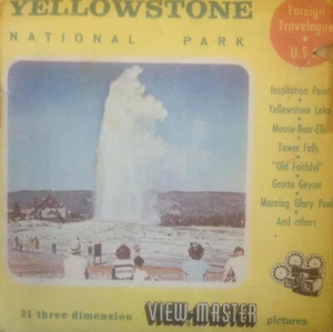 YELLOWSTONE VIEW -MASTER NATIONAL PARK 1950s-60s - Picture 1 of 1