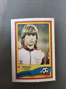 MESSICO 86 Tessera Monty Gum J Olsen Danimarca - Foto 1 di 2