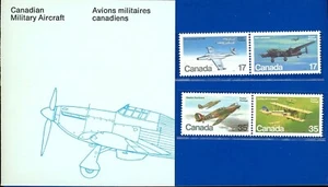 1980 CANADA POST THEMATIC COLLECTION NO 16, CANADIAN MILITARY AIRCRAFT (PLANES) - Picture 1 of 1