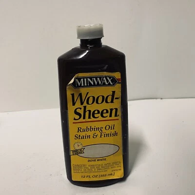 Minwax Madera Brillo Frotar Aceite Mancha Acabado Paloma Blanco Superior Amarilla Foto 1 de 3