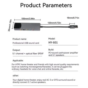 Support 5.1 Channel 7.1 Channel Usb External Multi-Function T4G3 Sound W7M4 M6J4 - Photo 1/11
