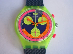 SWATCH CHRONO GRAND PRIX - SCJ101 - 1992 - NEW PERFECT - Picture 1 of 4