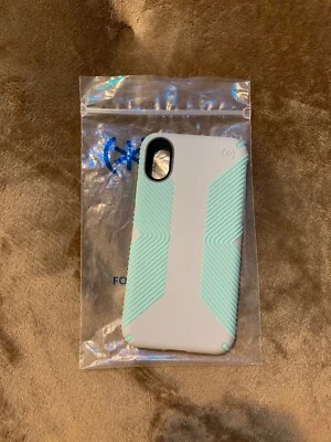 Speck Presidio Grip - iPhone XS / X - Dolphin Grey/Aloe Green - Image 1 of 3