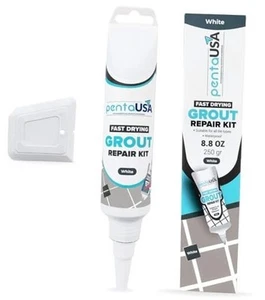 Tile Grout Repair Kit - White Grout Filler, Triple Protection, Fast Indoors - Picture 1 of 7