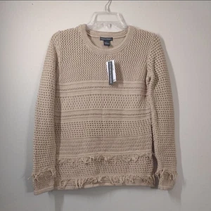 Maglione Chelsea & Theodore - Cabin Craft - beige - donna piccolo nuovo con etichetta. Petto 16" - - Foto 1 di 10