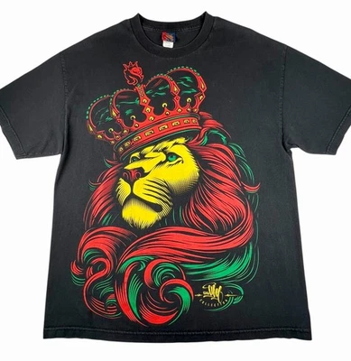 Camiseta Ogabel Rasta Rey León Talla XL Algodón De Colección ¡Rara! Foto 1 de 4