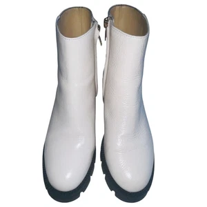 Botín de cuero Coach Chrissy - Suela - Para mujer talla 7,5 B (38) - En blanco - Imagen 1 de 14