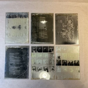 Group Of 6 Late 1800s/early 1900s Wet Plate Negative Slides Edgerton OH INV-AD55 - Picture 1 of 24