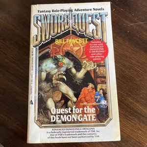 SwordQuest #3 Quest For The Demon Gate By Bill Fawcett 1986 CYOA D&D 80s G/VGC - Bild 1 von 6