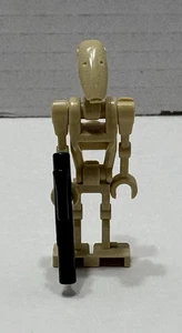 LEGO Star Wars Battle Droid Minifigure Tan Clone Wars W/ Blaster - Picture 1 of 7