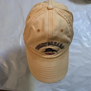 Tommy Bahama Gorra Hombre Beige Naranja Correa Ajustable Lino Playa Exterior - Imagen 1 de 4