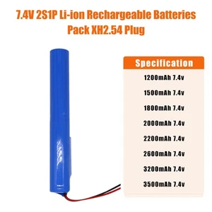 2S1P 7.4V Li-Ion Akku Akkupack 1200-3500MAH Batterie XH 2.54 Stecker - Bild 1 von 15