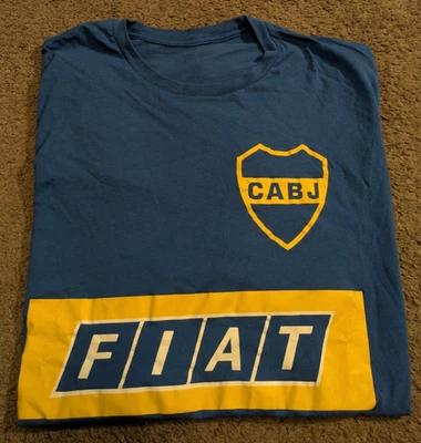 Camiseta Club Atlético Boca Junors CABJ Azul Manga Corta Para Hombre Grande Foto 1 de 4