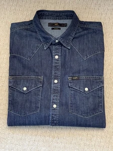 Lee Barstow Western Slim Fit Pearl Snap Jeanshemd M (L4596) - Bild 1 von 8