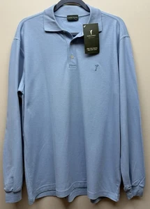 NUEVO Polo Golfino Hombre Manga Larga Azul Golf Talla L - Imagen 1 de 6