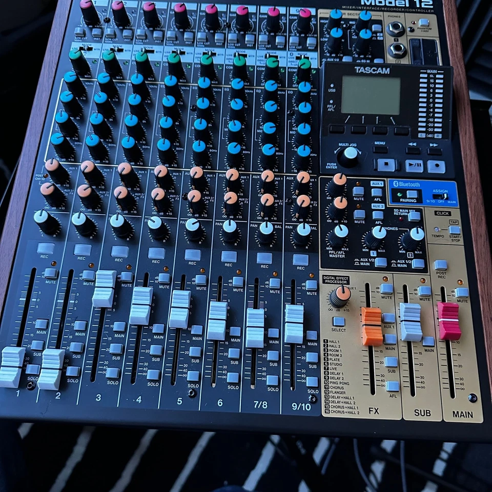 8 Track Recorder Tascam Model 12 Integrated Production Mixer  w/ bag - Image 1 of 4