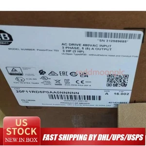 NEW 20F11RD5P0AA0NNNNN PowerFlex Air Cooled 753 AC Drive AB US Free Tax - Picture 1 of 1