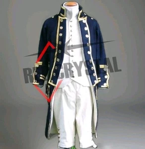 New British Napoleonic Military Navy Blue Admiral Tailcoat, Only Coat Price - Picture 1 of 6