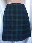 Vintage Wrap Mini Skirt Tartan Plaid True Wrap Schoolgirl Preppy USA 90s Large