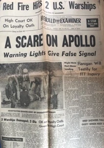 Los Angeles Herald Examiner April 18 1972 A scare on Apollo - Picture 1 of 1