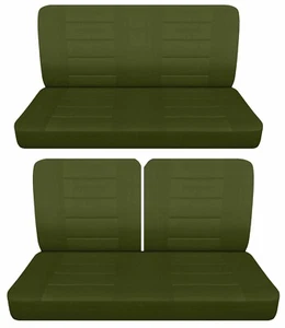 Fits 1965-1968 Ford Galaxie LTD 2dr sedan Front 50-50 top and rear seat covers - Picture 1 of 1