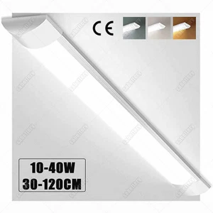 Lámpara de bañera LED 30/60/90/120 cm lámpara de techo lámpara de habitación húmeda taller tubo - Imagen 1 de 13
