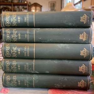 Cooper’s Sea Tales James Fennimore Cooper Set of 5 Novels Books - Picture 1 of 3