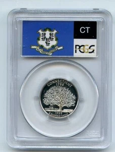 1999 S 25C Silver Connecticut Quarter PCGS PR70DCAM - Picture 1 of 2
