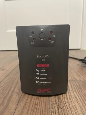 APC Back-UPS Pro 650 Uninterruptible Power Supply 650VA 410W (No Battery) - Image 1 of 4