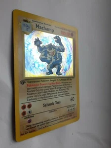 Pokemon 1998 Basic 100HP Shinny Shining Machamp 9/10 1st set base shine 8/102  - Picture 1 of 12