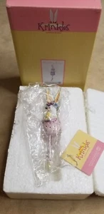 Dept. 56 Krinkles Patience Brewster Easter Bunny Ballerina Ornament Pink G2 - Picture 1 of 2