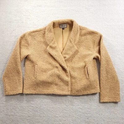 Chaqueta de piel sintética con hebilla BKE para mujer XL con cuello tostado bolsillos a presión Foto 1 de 4