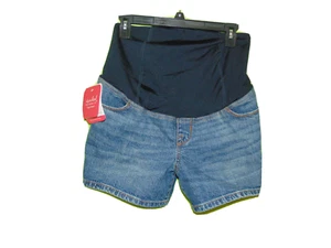 Isabel Maternity Jean Shorts Large Bump Band New 4 Women - Picture 1 of 3