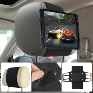 Car Headrest Mount Car Seat Back Tablet PC Holder For iPad Tablets Phone - Picture 1 of 10