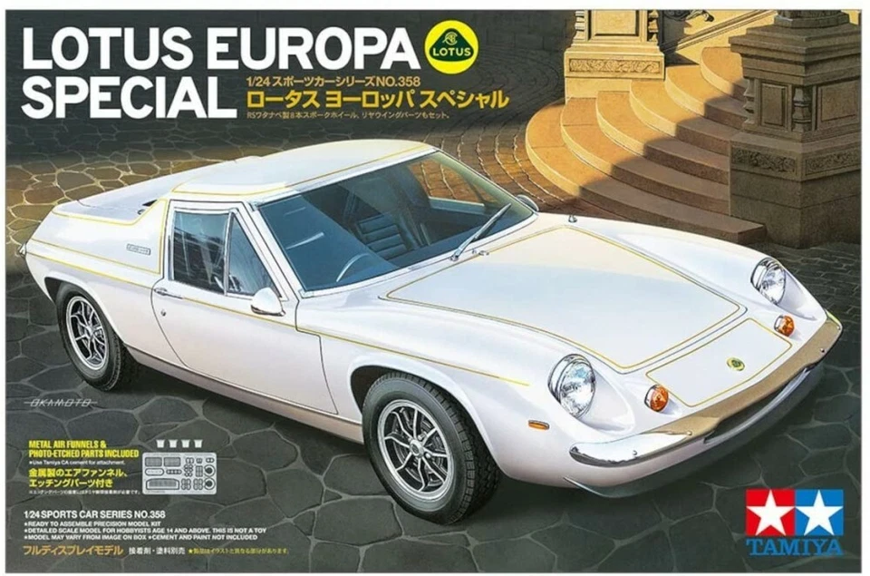 Lotus Europa Special Photo Etched Parts included Tamiya 24358 1/24 Model Kit