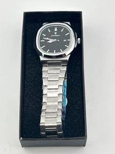 POEDAGAR Luxury Waterproof Men Watch Black Luminous Date Stainless Steel - Picture 1 of 2