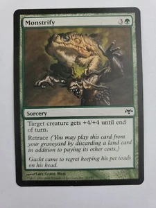MTG Magic The Gathering Card Monstrify Sorcery Green Eventide 2008 - Picture 1 of 2