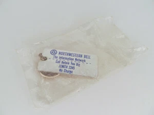 Vintage Northwestern Bell Keychain in Unopened Bag, Phone Zenith 2345 - Picture 1 of 2