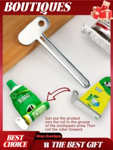 Metal Toothpaste Squeezer Tube Keys Roller Dispenser Manual Toothpaste Squeezer. - Picture 1 of 4