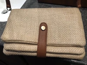 Unbranded Tan Crossbody Handbag With Detachable Strap - Measures 6” X 8” - Picture 1 of 12
