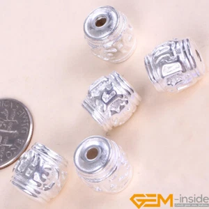 Genuine Tibetan Silver Vintage Column Spacer Beads Craft Findings 10x11mm 20 Pcs - Picture 1 of 2