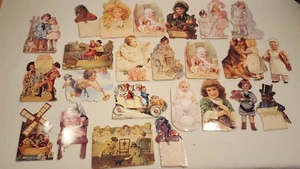 Set 61 Stck. Viktorianische Karten & Jahrgänge Drucke Die Cut Viktorianischer Stil - Bild 1 von 11