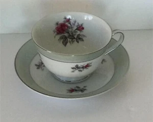 Vintage SONE china Cup & saucer Rose designMade in Japan 81897R mid century - Picture 1 of 6