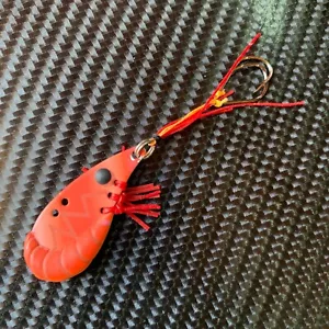 Yellowbelly Prawn Fishing Vibes Blades Lures 38mm Vibe Bream Lure Bass Jigs Red - Picture 1 of 1