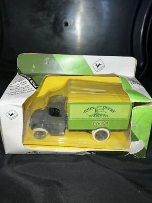 ERTL 1:25 Scale Mack Bulldog John Deere Delivery Van Truck Bank #1950 - Image 1 of 4