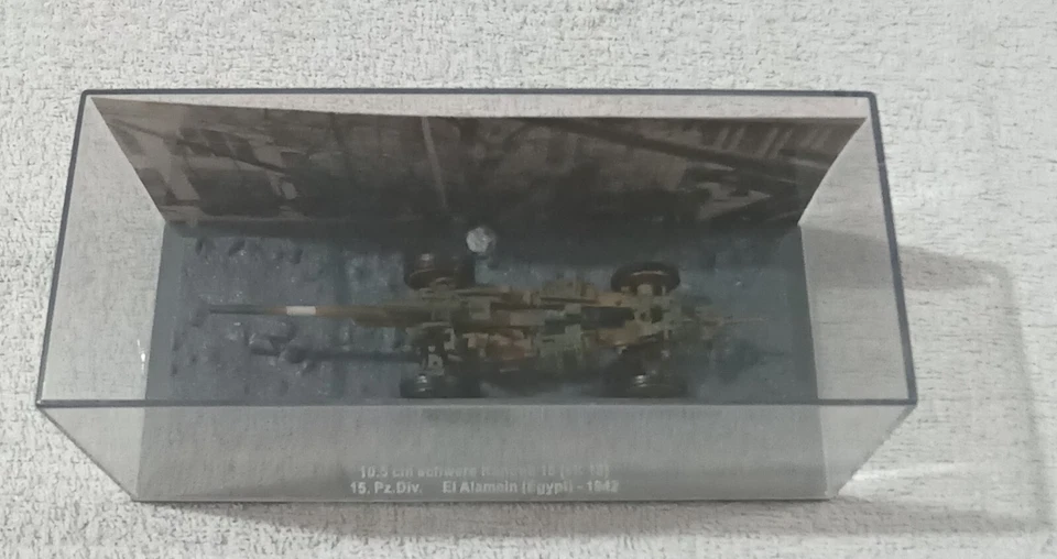 Antico Modellino Carro armato vintage 10.5 cm. Schwere Kanone 18 ak. 16. 15. - Immagine 1 di 4