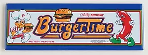 Burgertime Marquee KÜHLSCHRANKMAGNET (1,5 x 4,5 Zoll) Arcade-Videospiel - Bild 1 von 3