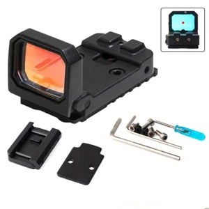 Mini Folding Flip Up Red Dot Sight Holographic Reflex Sight RMR For Glock Pistol - Picture 1 of 7
