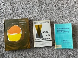 Vintage Book lot of 3 PSYCHOLOGY -rare, weird, cool - Picture 1 of 15